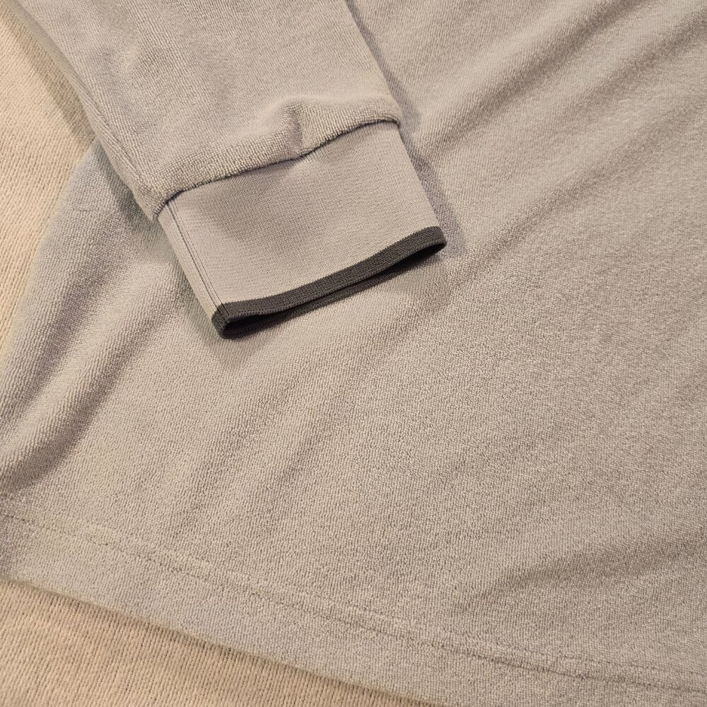 Lululemon Mens M Medium Cotton Terry Relaxed Fit Polo NWT NEW SOFT Light Blue - Picture 2 of 15